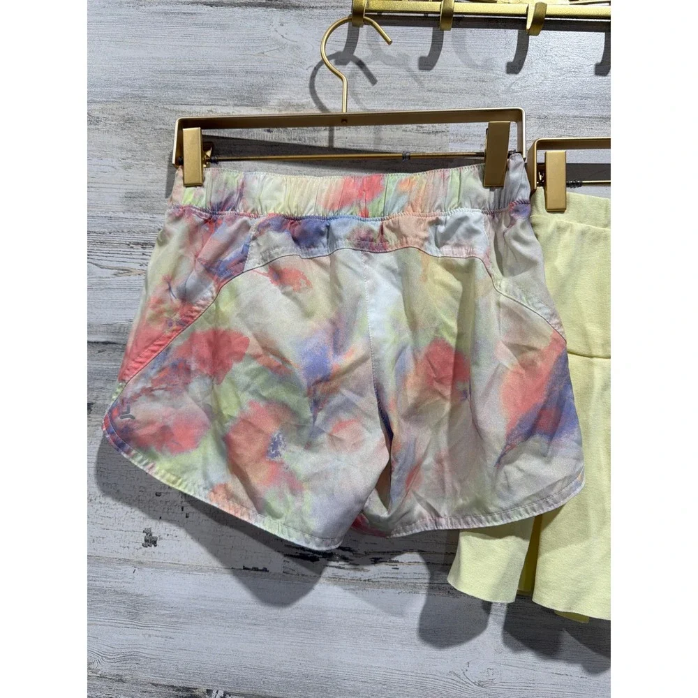 Old Navy Art Class Shorts Skirt Girls 10/12 Yellow Peach Active Skater EUC